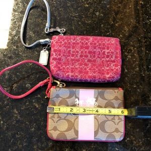 Coach wristlets